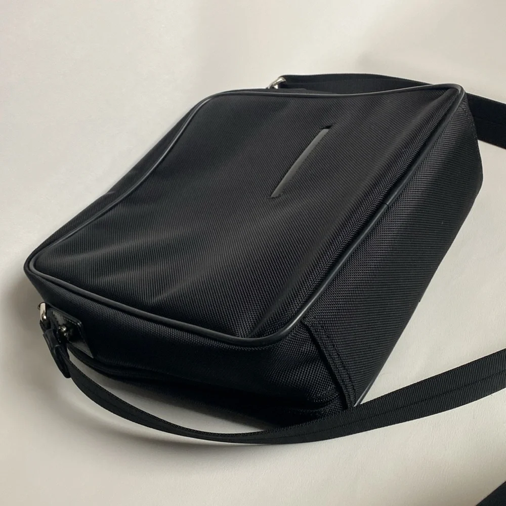Jack Georges New nylon/ leather computer bag New no tags 12x12x4